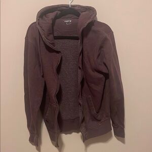 MTA Sport Brown Zip Up Sweater with Hood